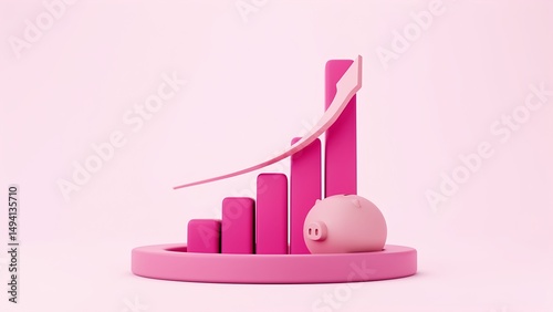 Financial growth strategies business analysis digital environment visual representation informative insights