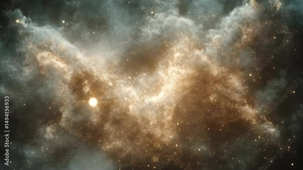 Colorful space nebula