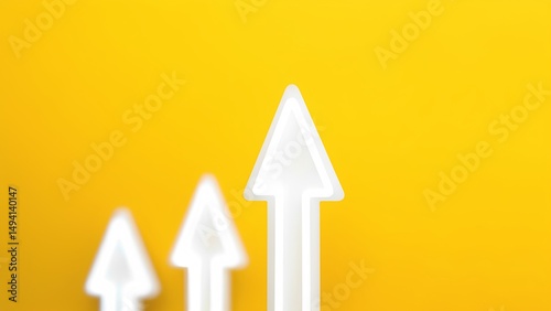 Growth trends in business strategies office environment infographic display creative perspective future insights
