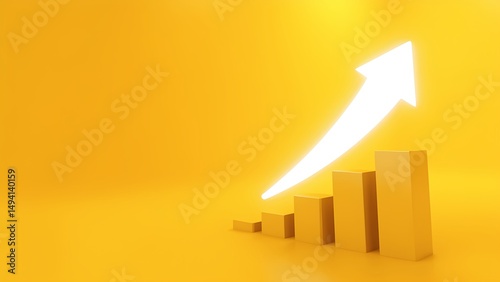 Business growth strategy office setting infographic bright environment wide angle visual progress representation