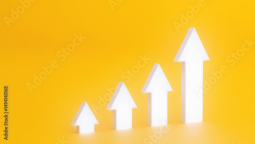 Business growth strategies office setting infographic minimalist design aerial view success concept