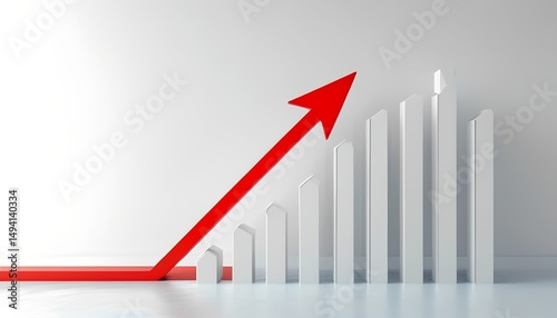 Business growth strategies office space infographic minimalist design aerial view financial success