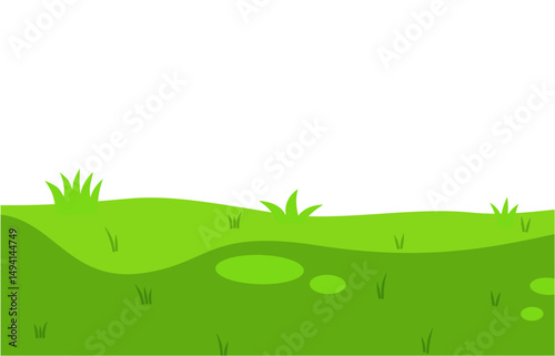 vector illustration of a green grass