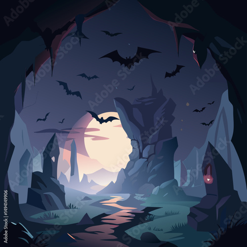 cave illustrtion