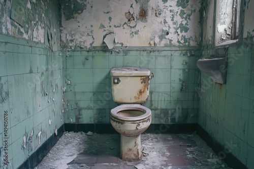 dirty toilets and toilets in a public place