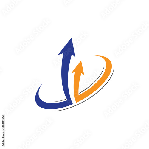Arrow faster logo  images illustration design vector
