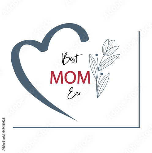 Happy mothers day, great mom, best mom ever my favorite people my mom mom you are queen t shirt design. Ai generate.