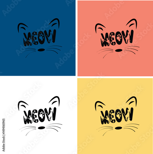 Cats make everything better, cat lover t shirt design vector, cat paw vector.