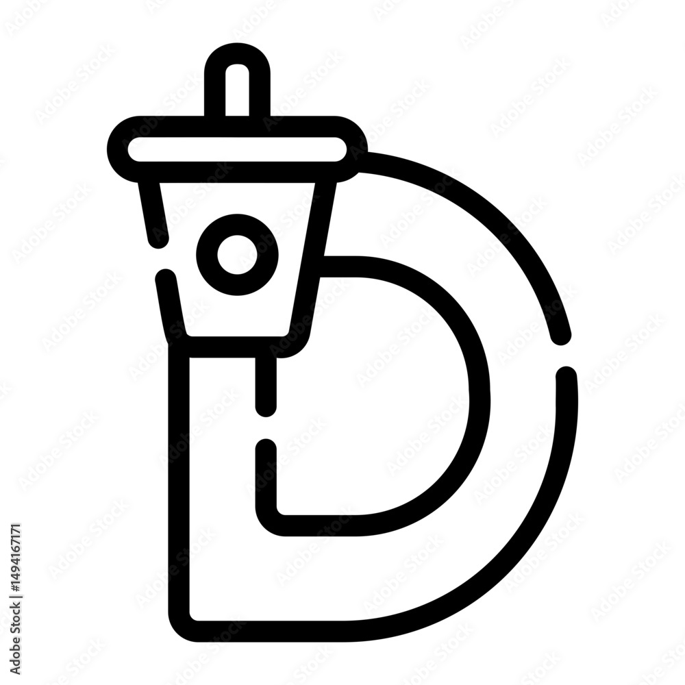 Obraz premium Letter D