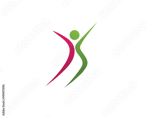 Health people Human character logo sign illustration vector