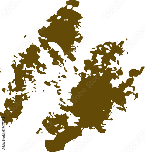 Earthy Blot Isolated Brushstroke