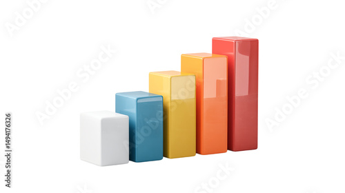 Colorful business growth chart bar graph illustration for financial success and market analysis on transparent background Free Download Colorful business growth chart bar graph illustration for financial success and market analysis on transparent background - GFXLoad