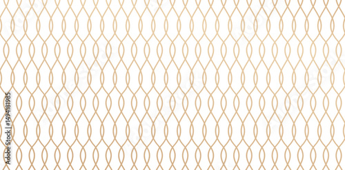 Elegant Weave of Golden Interlaced Lines abstract geometric pattern with stripes, lines woven bamboo background a white and gold wallpaper for Invitations and Stationery, page fill, Fashionable modern