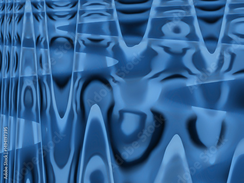 blue wavy abstract background with water ripple effect