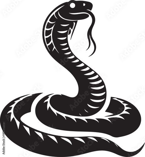 Snake Outline Vector Artwork