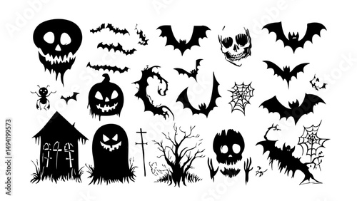 Halloween Festival Vector Graphic Elements