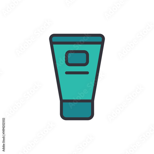 Simple Cosmetic Tube Illustration For Personal Hygiene And Health Products