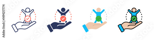 Accessibility Multi Style Icon Set Vector 