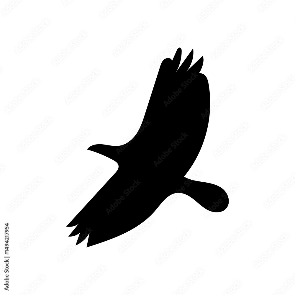 Obraz premium Bird clip art design on plain white transparent isolated background for card, shirt, hoodie, sweatshirt, apparel, card, tag, mug, icon, poster or badge