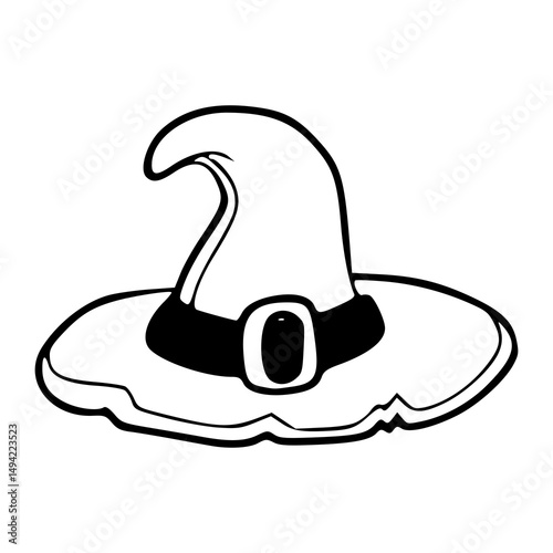 Halloween witch hat clipart