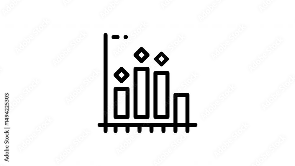 histogram minimalist stroke animation