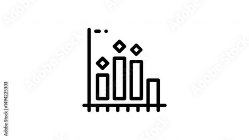 histogram minimalist stroke animation