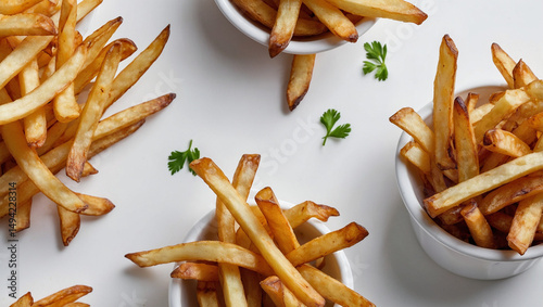 image of crispy fried potatoes and chips