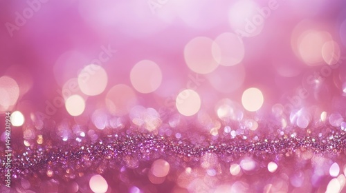 Shimmering pink glitter bokeh background