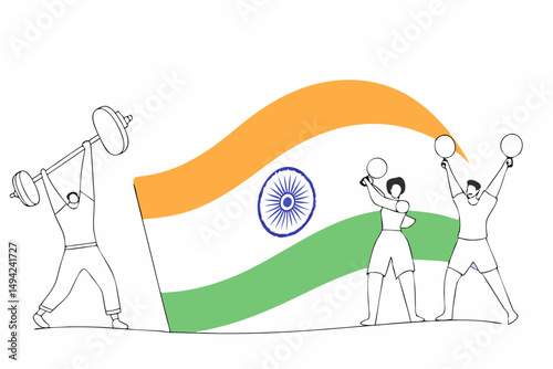 national sports day  sports event  weightlifting.