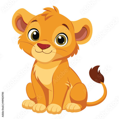 A happy golden retriever puppy sits attentively with its tongue out  a white background