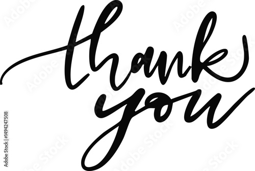 thank you, 감사합니다 캘리그라피