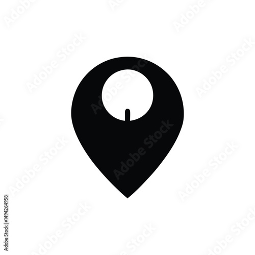 location black icon silhouette vectors icons