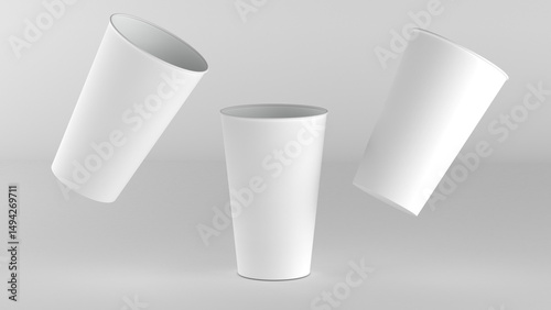Foto paper cup 16oz mockup 3D