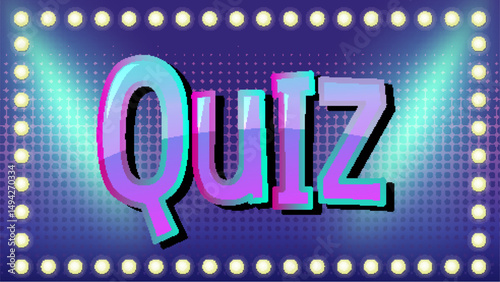 Vibrant Game Show Quiz Illustration