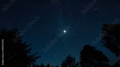 night sky with stars
