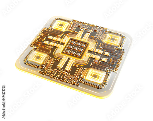 Electronic chip computer technology component