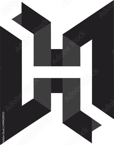 Abstract H Icon Tech Inspiration Abstract H Redefining Icon