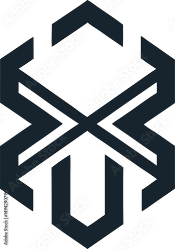 Minimal Logo H Shape Design for a Hub