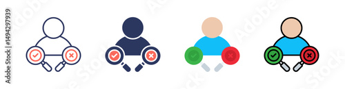 Feasibility Multi Style Icon Set Vector 