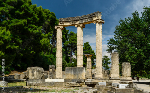 Fotografie olympia ancient greece place of olympic games