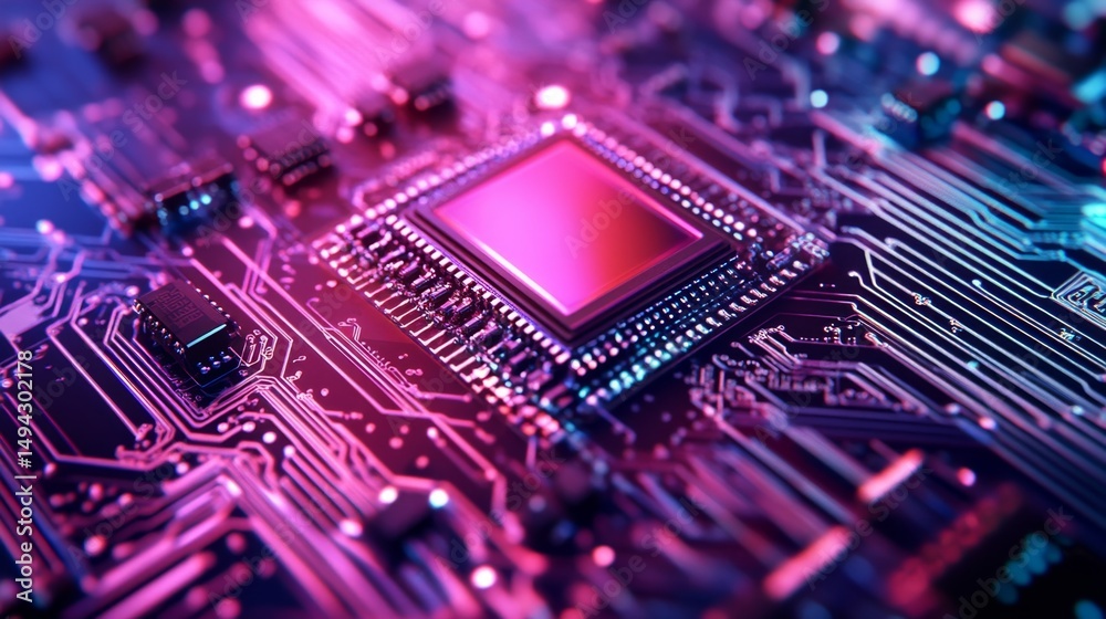Fototapeta premium Ultra-Fast Transistors on Carbon Nanotube Circuit Board Design