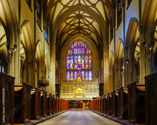 Photos Interior view of Trinity Church in New York City