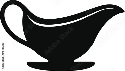 Gravy Boat Vector Art