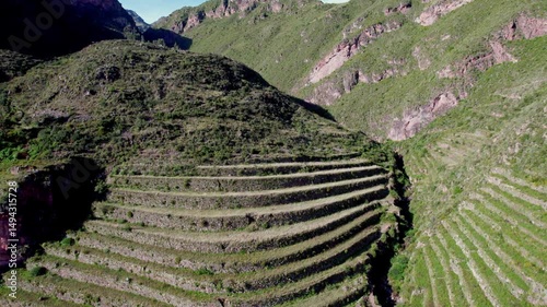 Terraces of Pisac is an Archaeological Complex, one of the Most Important and Visited in the Sacred Valley of the Incas, in Cusco, Peru