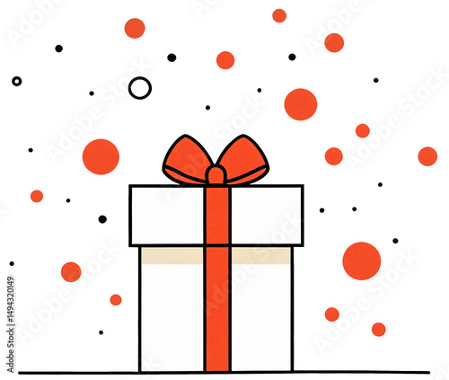 simple white gift box with ...