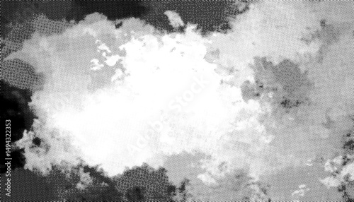 Abstract Cloudscape with Luminescent Center
