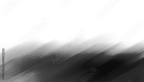 Abstract black and white composition with gradient and diagonal lines