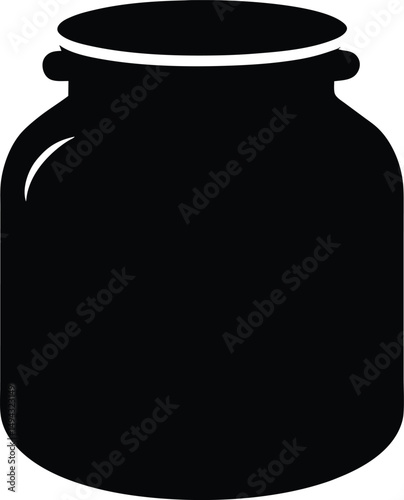 jar with lid vector