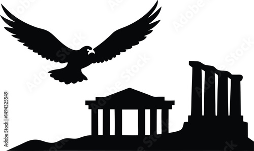 vector illustration of an eagle