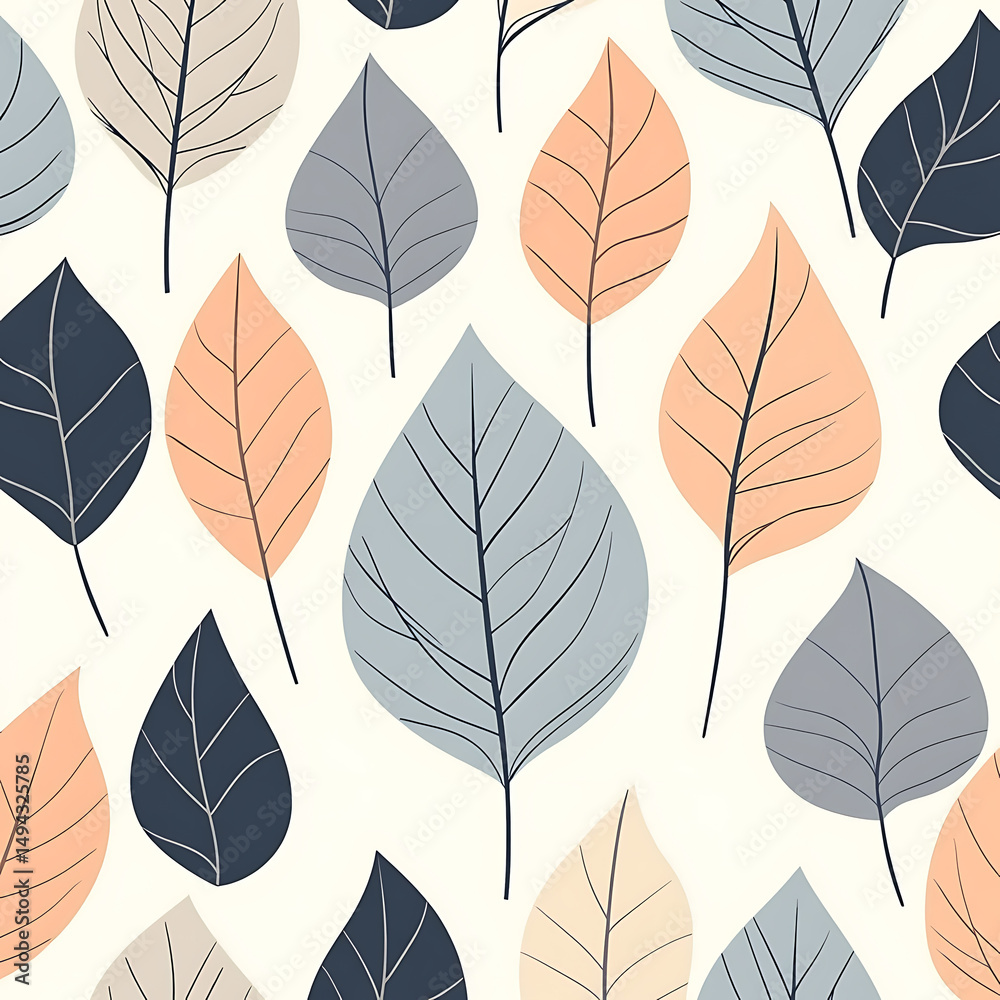 Obraz premium Seamless tile patterns combining cultural, modern, and botanical inspirations for commercial vector.